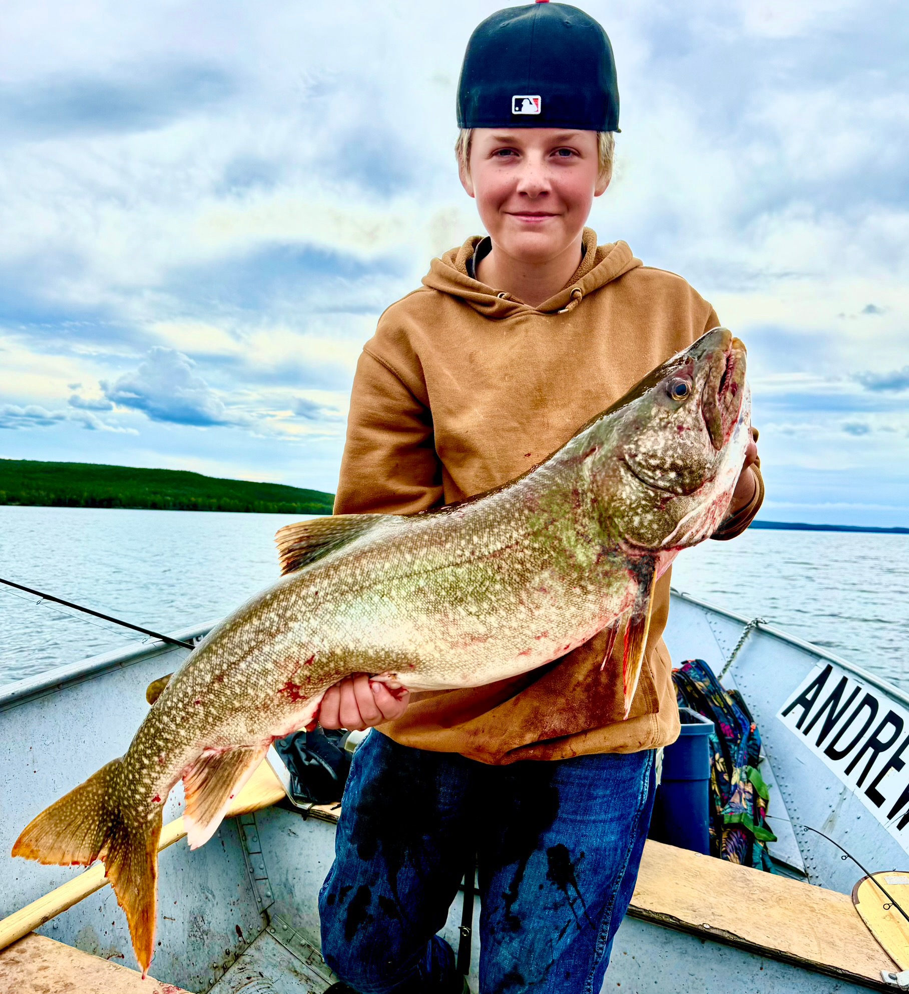 People staying at a fly-in fishing lodge in AB