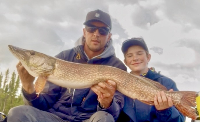 People staying at a fly-in fishing lodge in AB